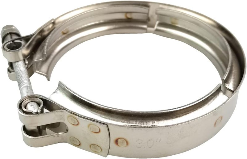 GaeaAuto 3 inch V Band Clamp 304 Stainless Steel for Turbo Downpipes, 2 Pack - Image 5